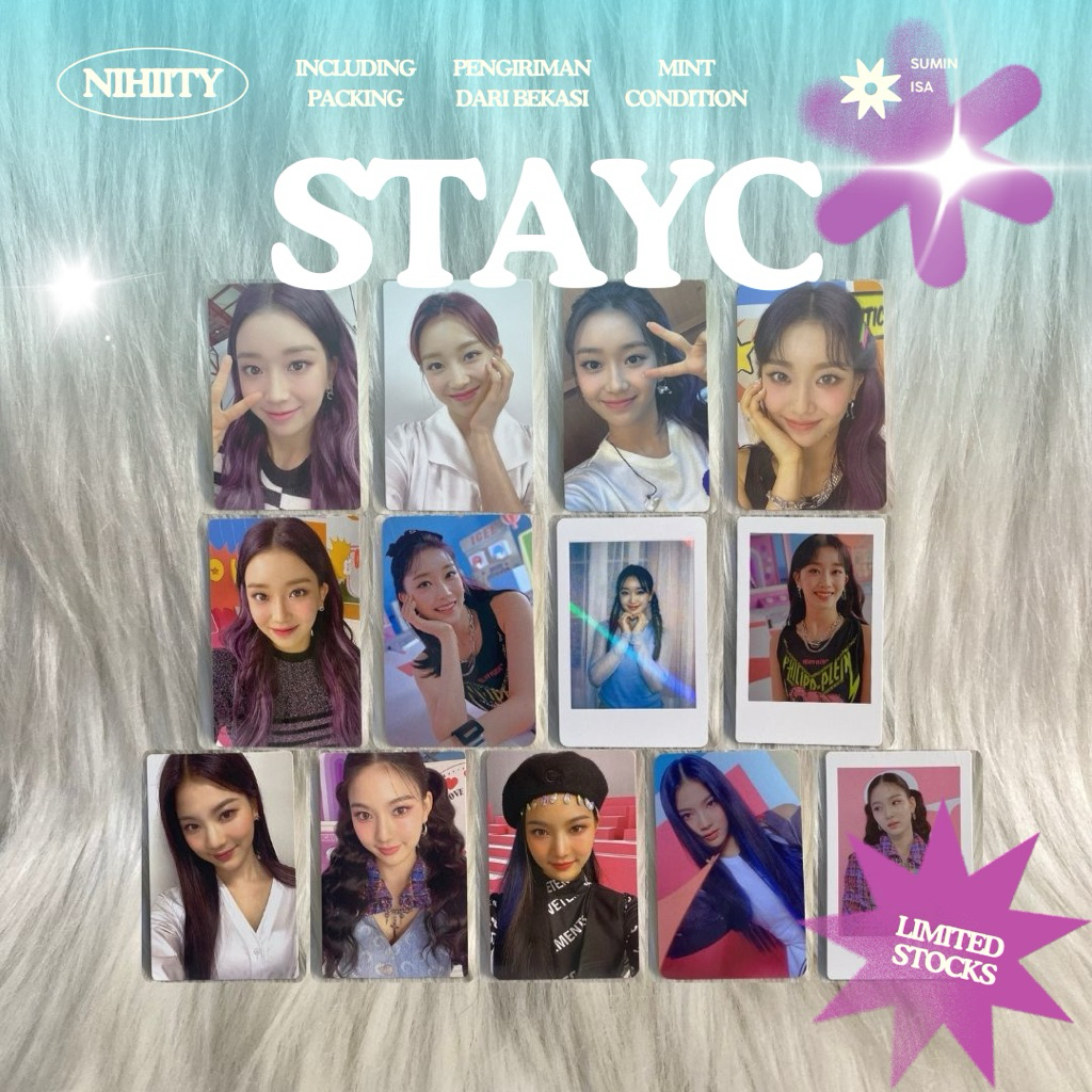 [STAYC] Sumin Isa ASAP Staydom PC Photocard Album Perfume POB Benefit