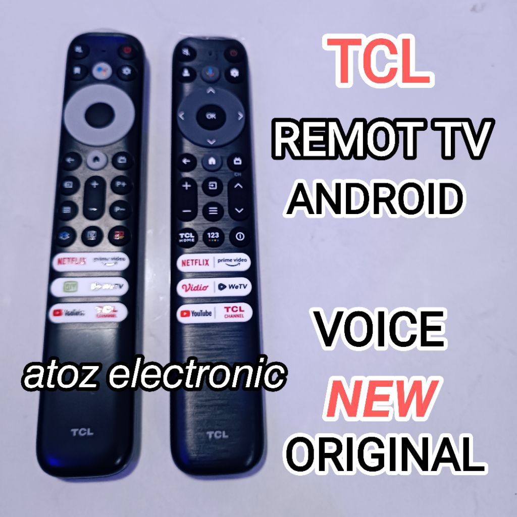 REMOT TV TCL ANDROID VOICE ORIGINAL BARU