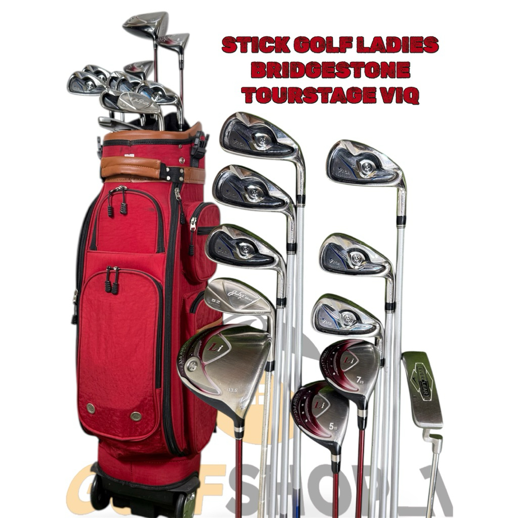 Stick Golf Ladies Bridgestone Tourstage VIQ Ladies Shaft Graphite Fullset Bag Golf