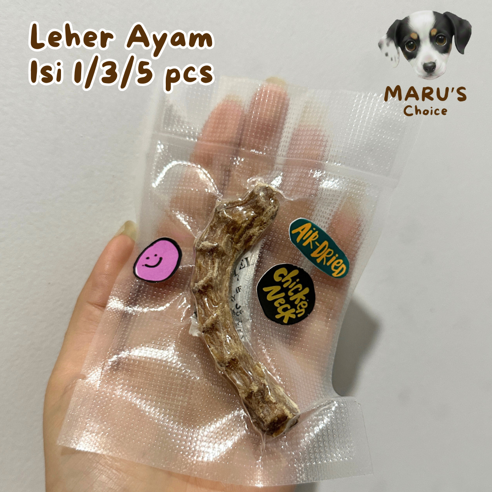 Chicken Neck Dog Treats | Leher Ayam Kering Anjing | Ceker Ayam | Snack Anjing Natural | Cemilan Jer