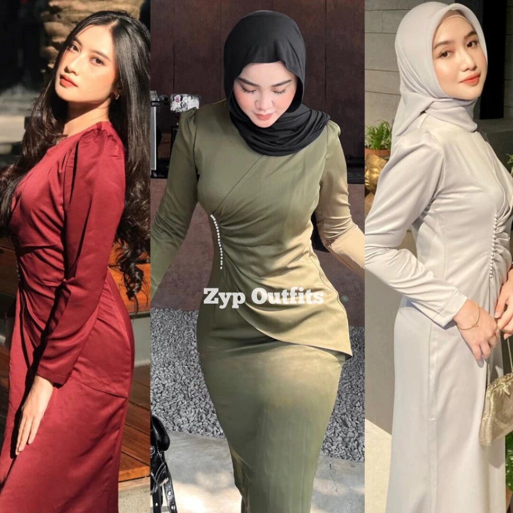 ZYP OUTFITS QUEEN DRESS MAXMARA LUXURY BRIDESMAID GAMIS PESTA KONDANGAN TERBARU 2026 ELEGAN SIMPLE