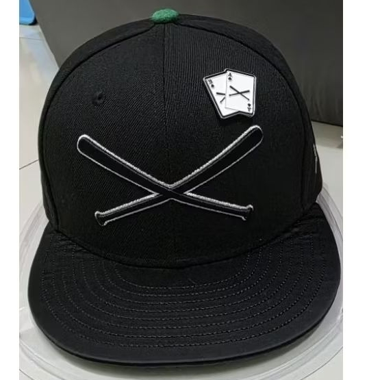 New Era Justfitteds Crossed Bats BlackJack 59Fifty Cap