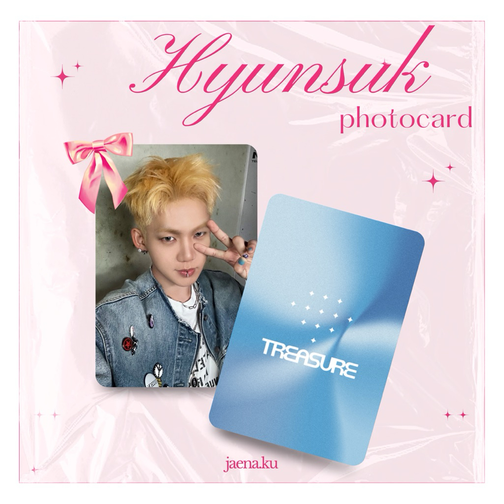 [TREASURE] PHOTOCARD HYUNSUK SELCA CUTE KPOP JAENA.KU