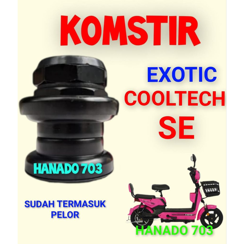 komstir sepeda listrik exotic cooltech se kones headset komfork sepeda listrik exotic cooltech se