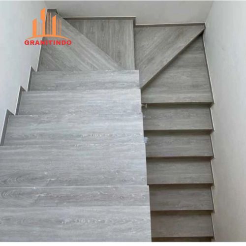 Granit tangga motif kayu abu 30x80 30x90 30x120 Request ukuran all size Bordes list plint