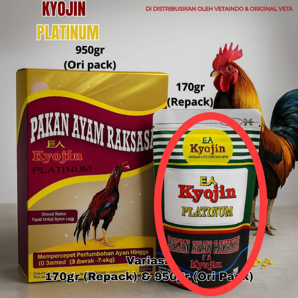 KYOJIN PLATINUM (REPACK 170gram) PAKAN AYAM RAKSASA MEMPERCEPAT PERTUMBUHAN AYAM