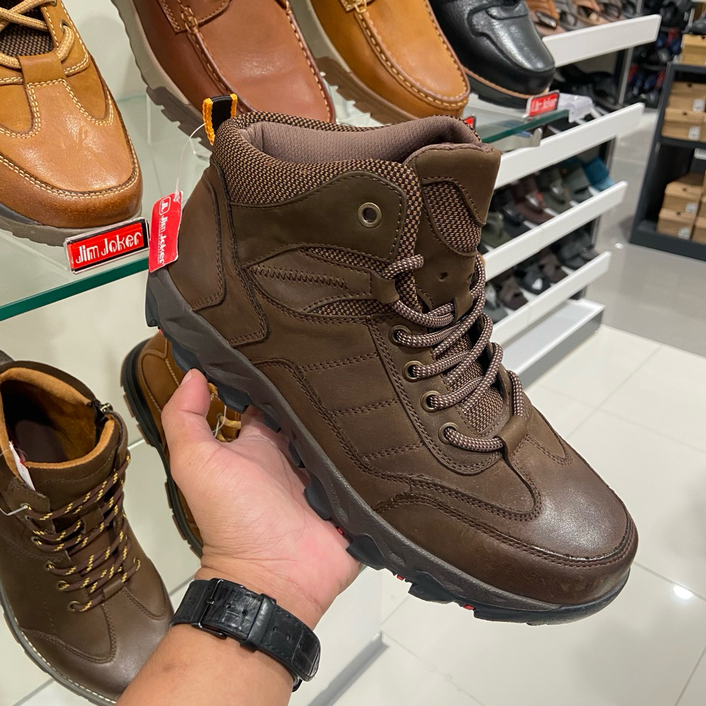 JIM JOKER original sepatu boots pria bahan kulit asli super comfy