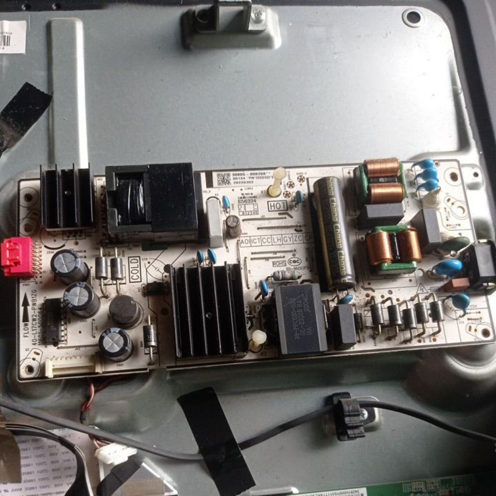 PSU TV LED TCL 65 Inc Model 65P735 Ex Layar Pecah.