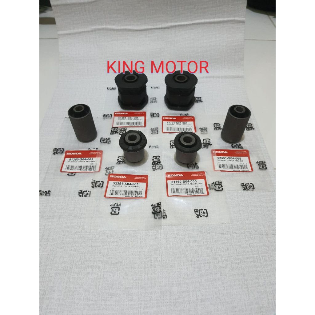 BUSHING ARM SET BOSH SAYAP DEPAN BAWAH CIVIC FERIO CRV GEN1 HARGA PER 6PC