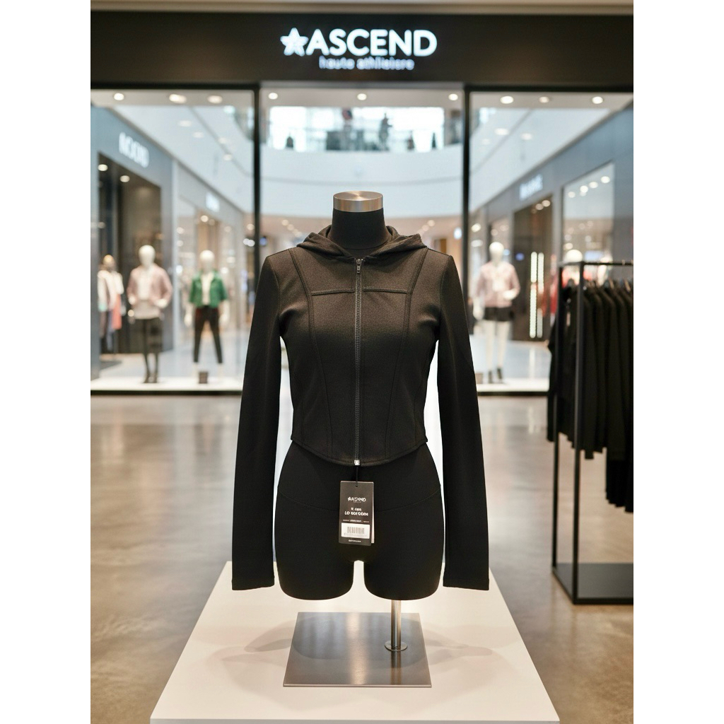 [PL] Jacket Hoodie Sport Outdoor Slimfit Crop