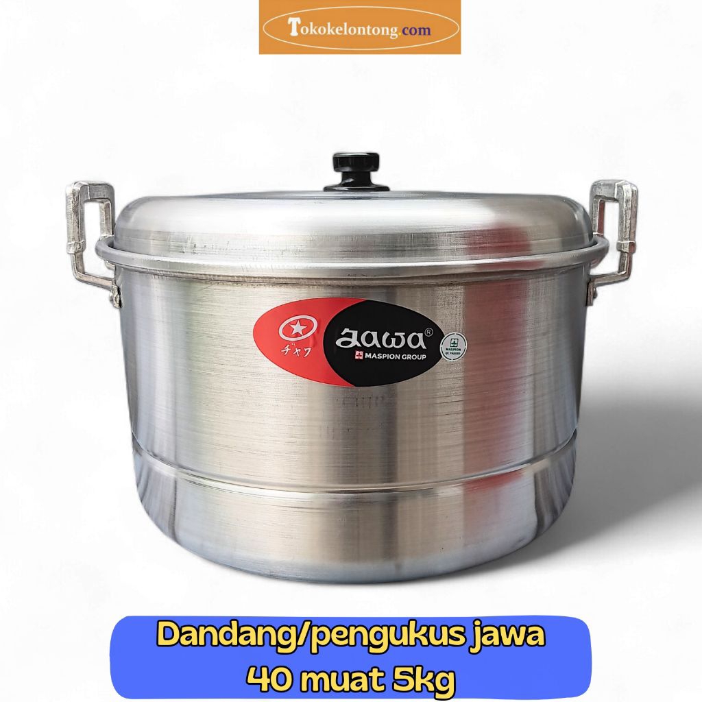Dandang jawa 40/panci nasi 5kg/kukusan jawa 40 (TIDAK BISA COD)