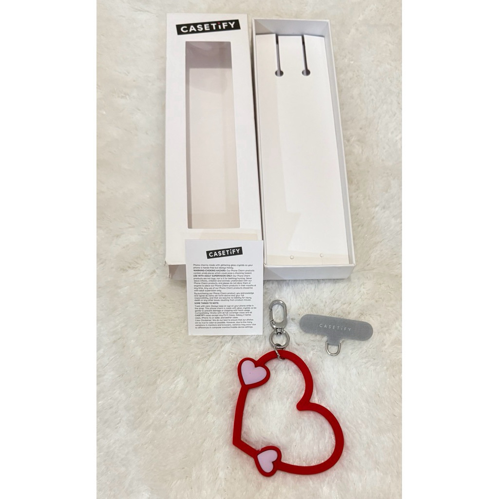 Casetify Rubber Love Phone Charm / Gantungan Hp Original 100%