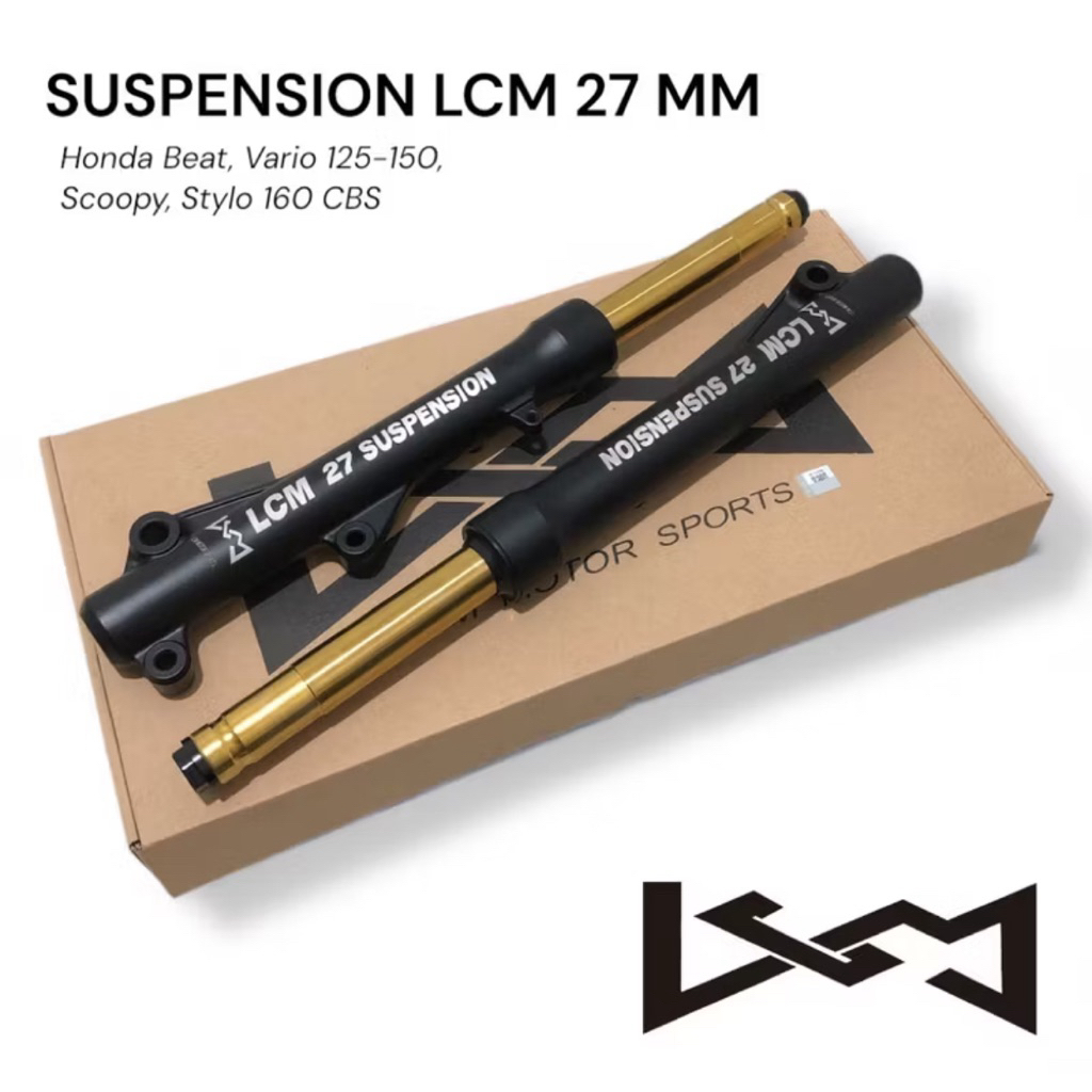 Shock LCM 27 MM Suspension   Depan Motor Original Beat Vario 125-150 Scoppy Stylo 160 CBS