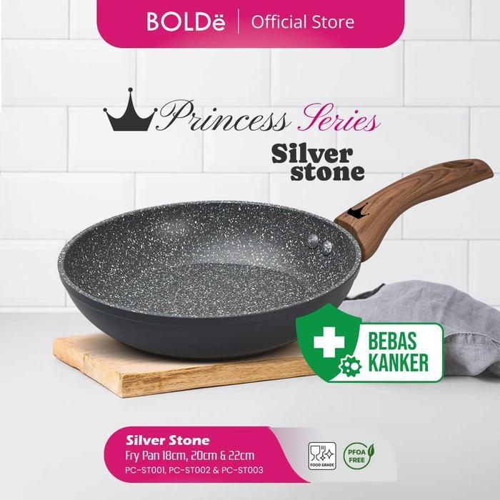 BOLDe Silver Stone Princess Series Fry Pan and Wok Pan