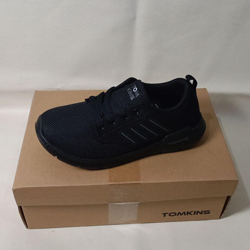 Sepatu sekolah Tomkins Winchester one full hitam original terbaru type tali cocok untuk anak sd