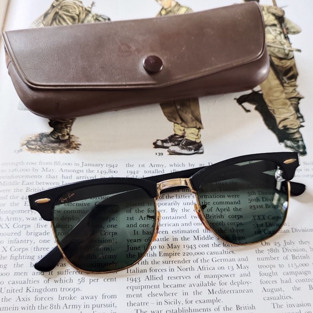 Rayban B&L Clubmaster USA Vintage. BL Bausch & Lomb Jadul. Rare