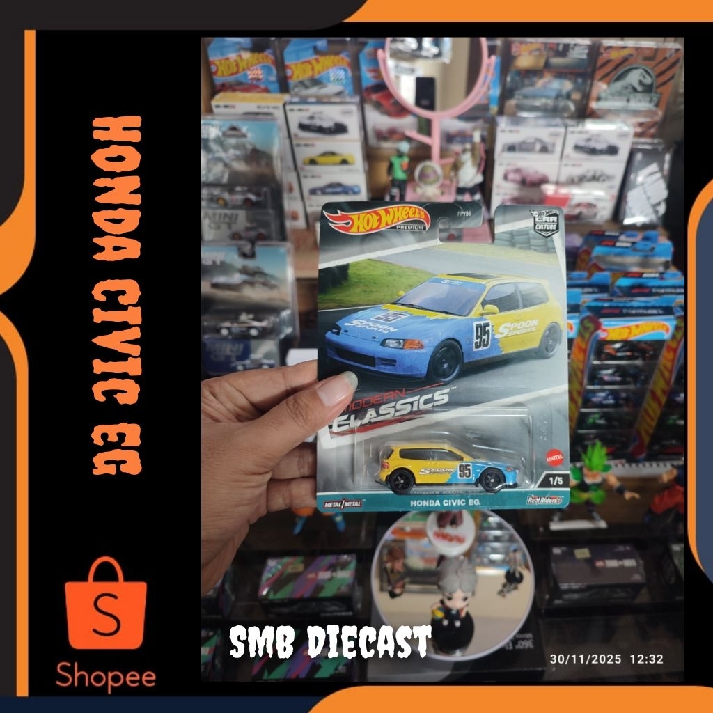 HOT WHEELS HONDA CIVIC EG SPOON MODERN CLASSIC (PREMIUM)