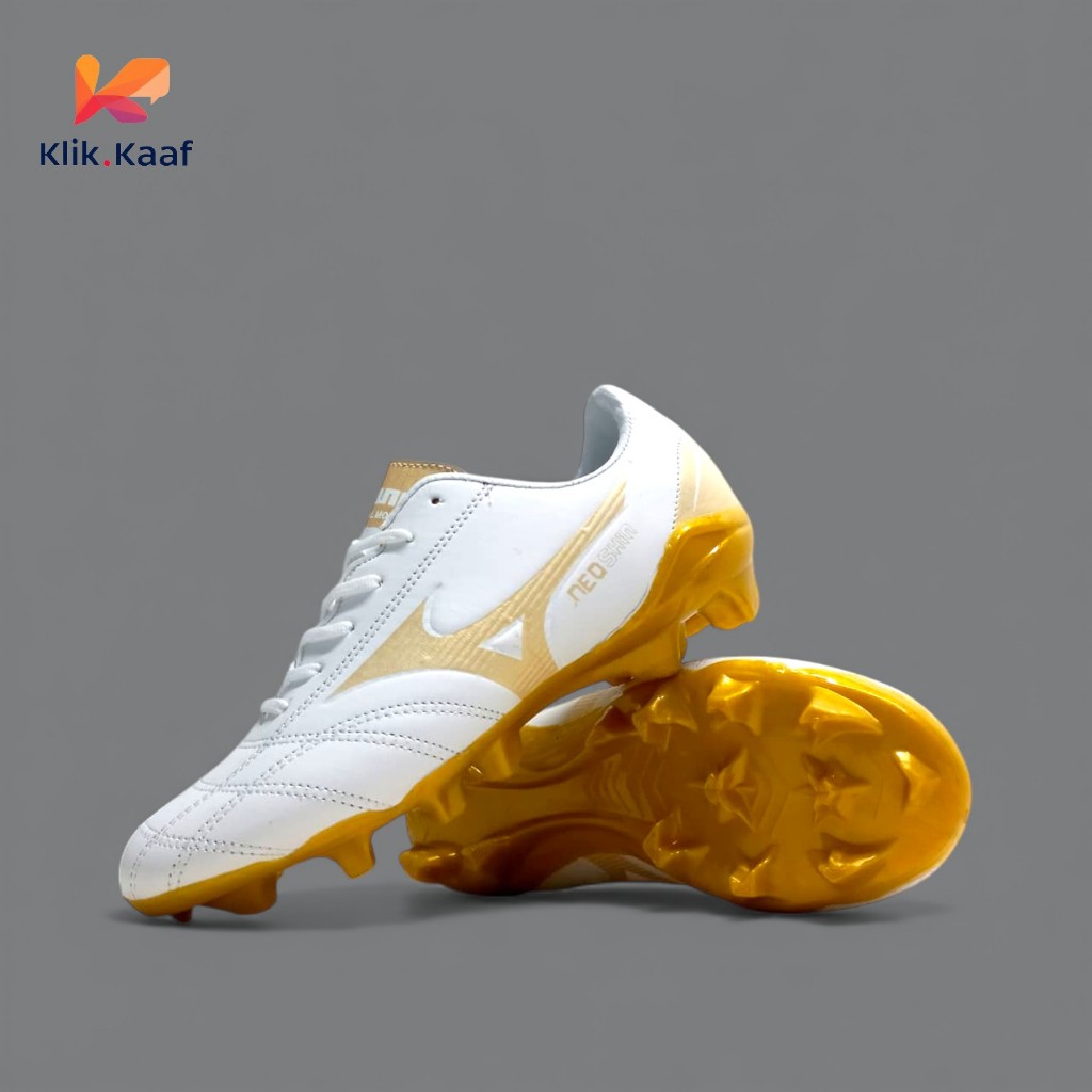 Kaaf - Sepatu Bola Mizuno White Gold