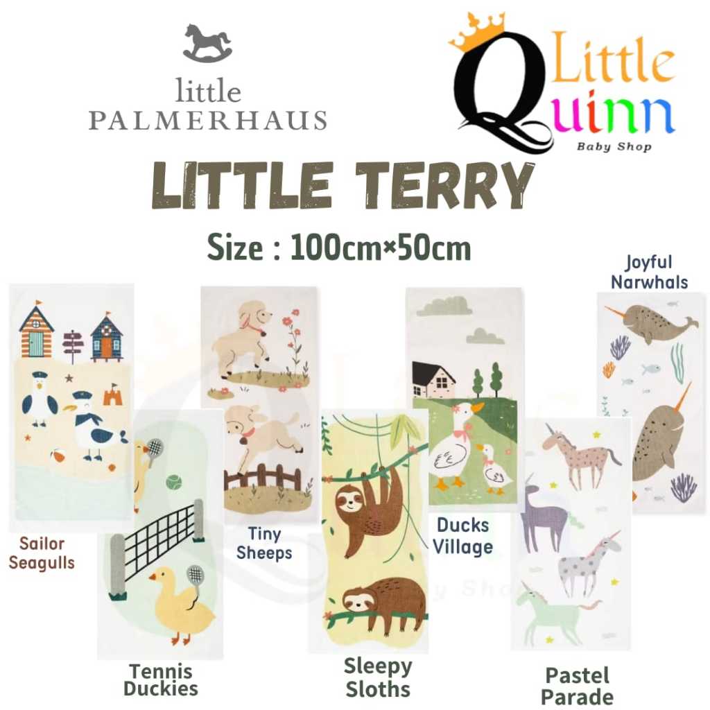 LITTLE PALMERHAUS Little Terry Baby Towel / Handuk Bayi Little Palmerhaus