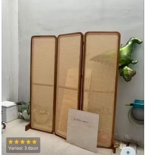 Penyekat Ruangan Rotan Minimalis