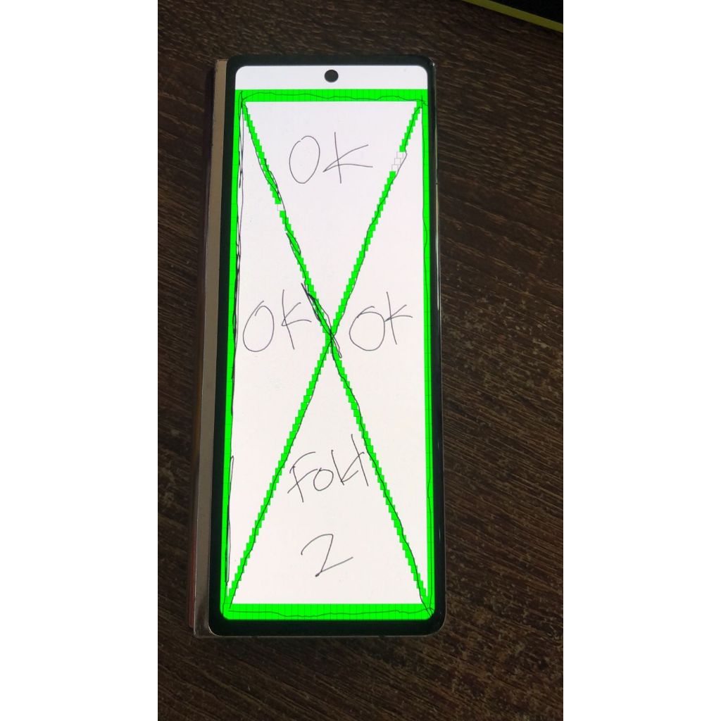 LCD Depan Samsung Z Fold 2 Normal Original Copotan