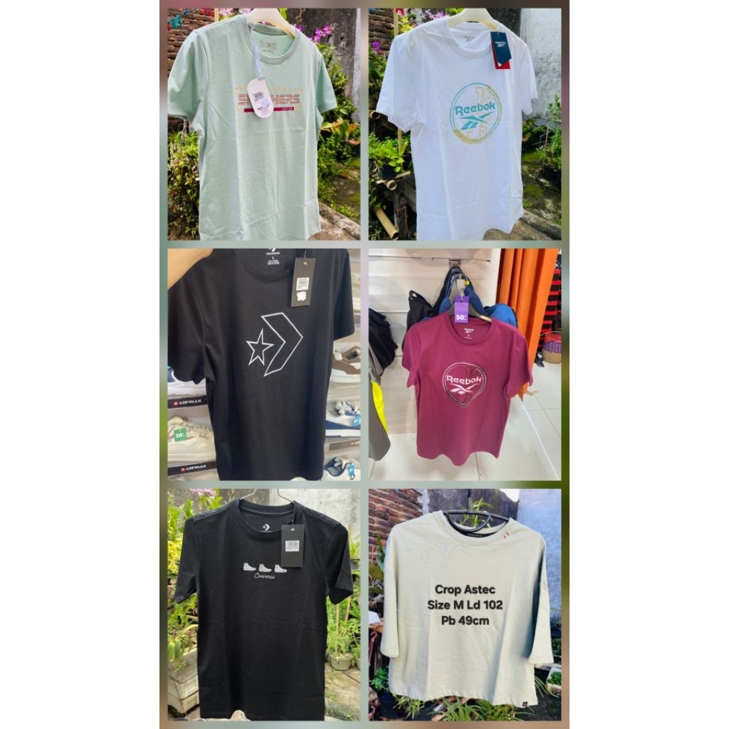 CONVERSE- ORIGINAL SALE KAOS CONVERSE WOMEN TSHIRT GREY/ SIZE M