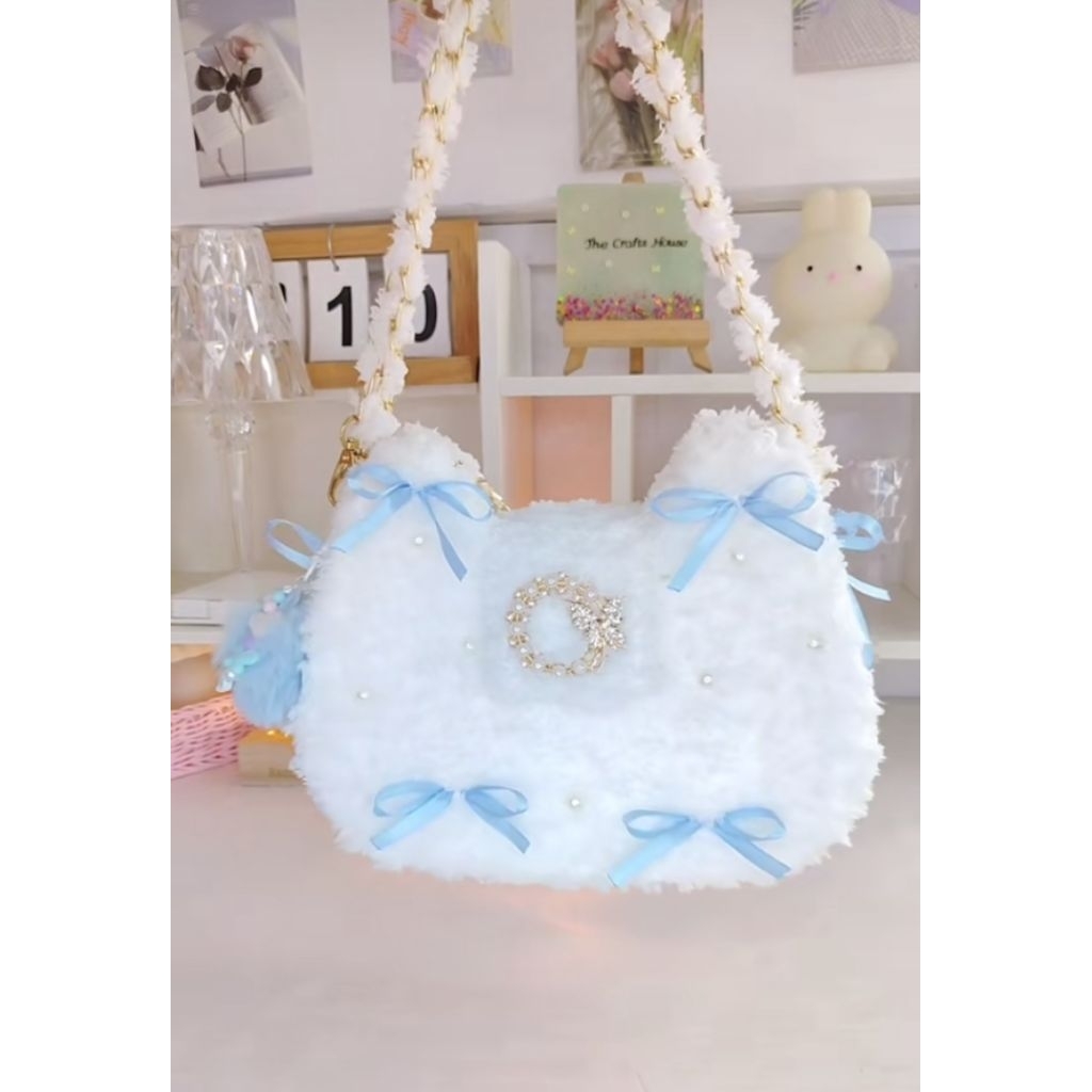 Tas rajut kanvas lucu / tas rajut kanvas home made