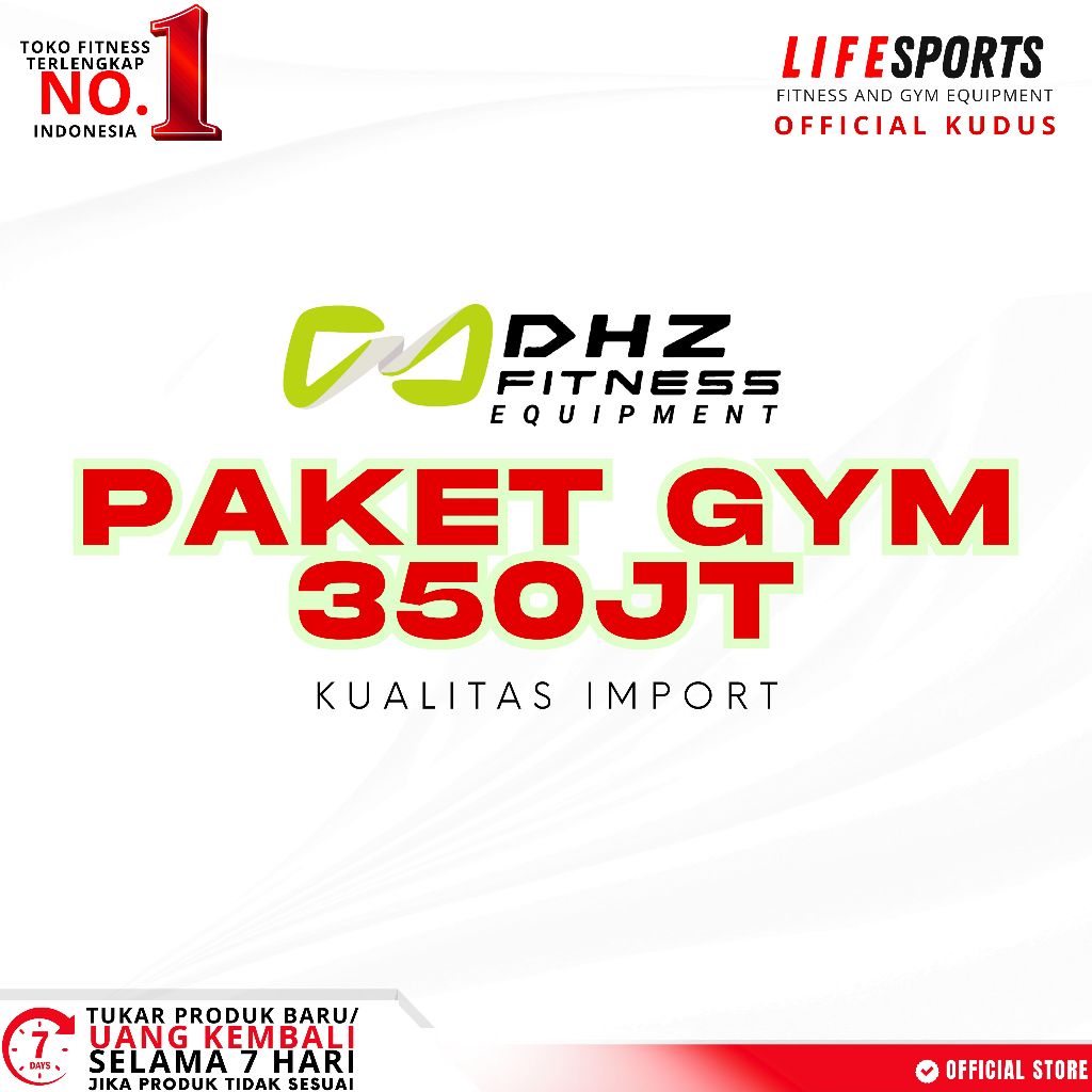 Lifesports Alat Fitness Paket Alat Gym Dhz Machine 350 Juta Import Commercial