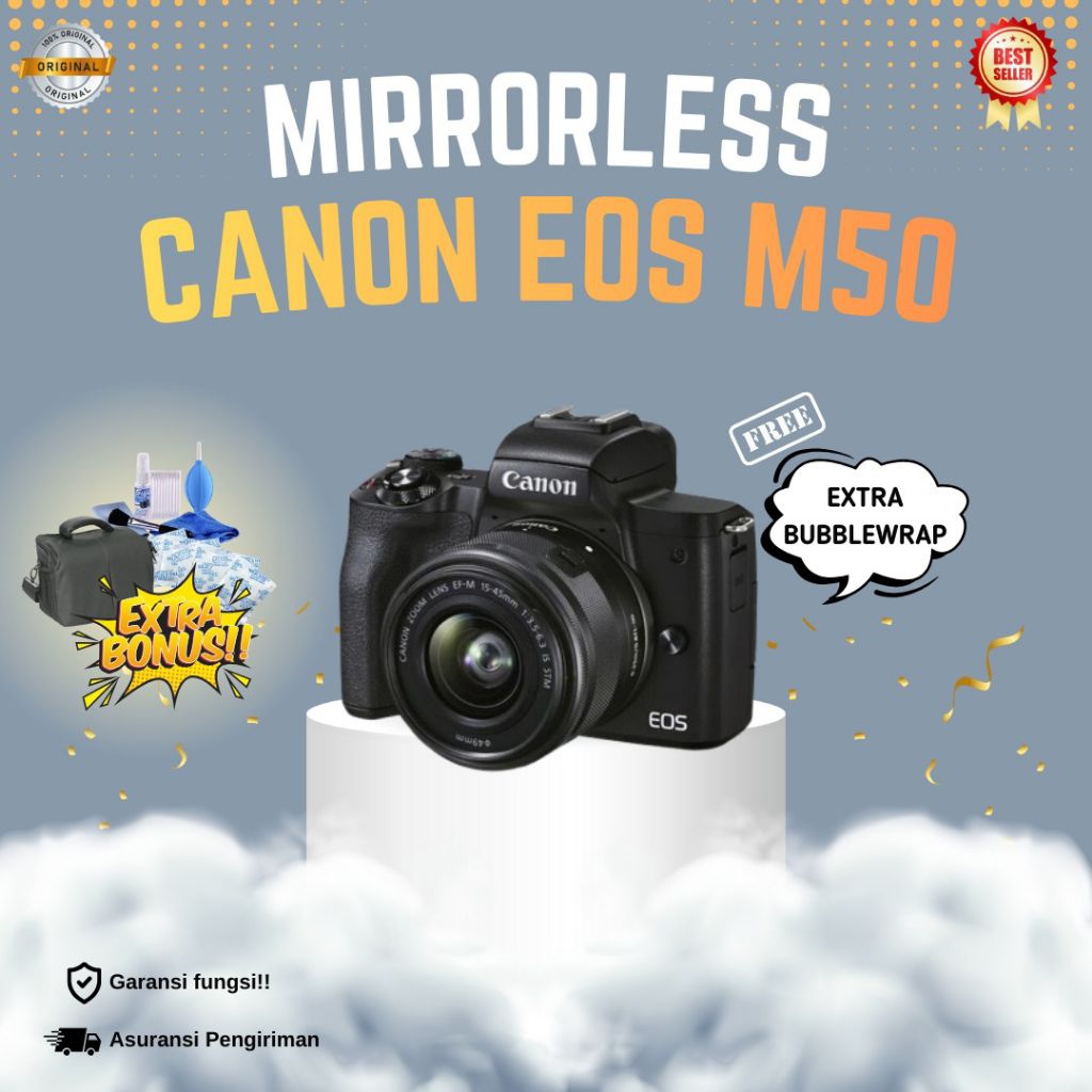 CANON EOS M50 MULUS LIKE NEW