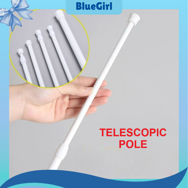 Tiang Fleksibel Tiang Gorden Kolong Dapur Tiang Tanpa Paku Tiang Serbaguna untuk Gorden Lemari Dapur