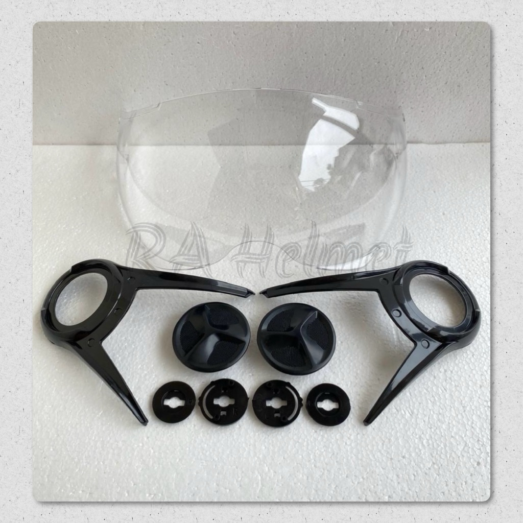 Paket Kaca Lengkap Helm Yamaha Lexi , Fino , Mio S