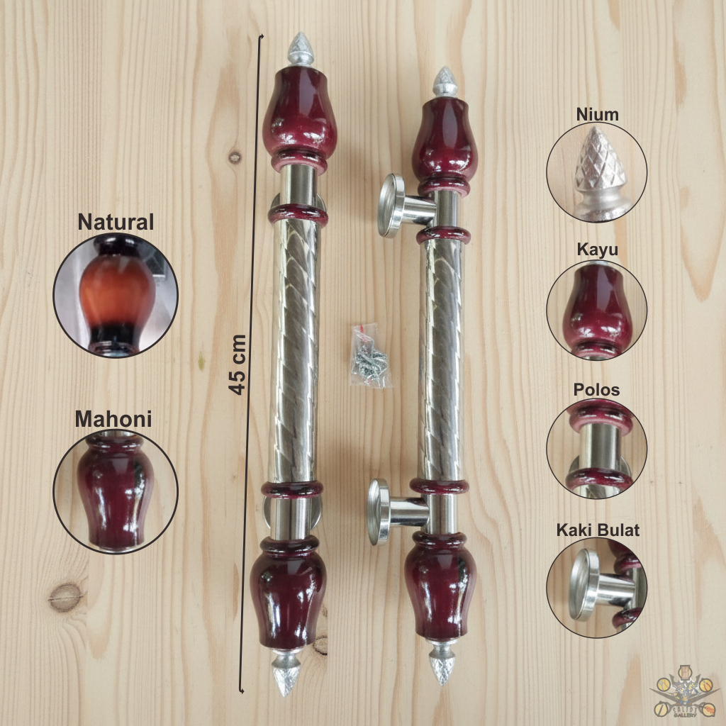 Handle Pintu Kupu Tarung 45cm Tarikan Pintu Stainless Pegangan Pintu kayu Gagang Pintu