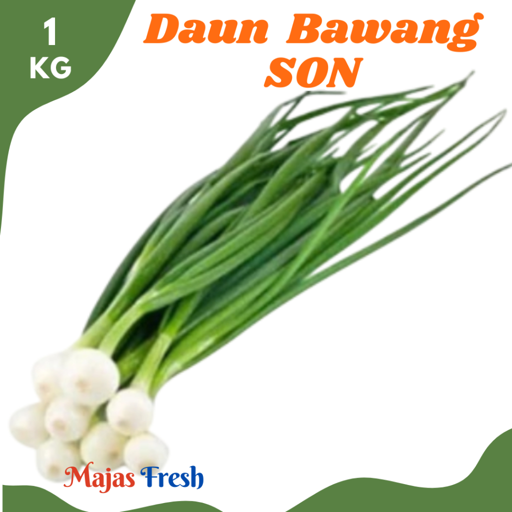 DAUN BAWANG SON Segar - Sayur Bawang Daun SON Fresh | 1.000gr [ Harga Per KG ]