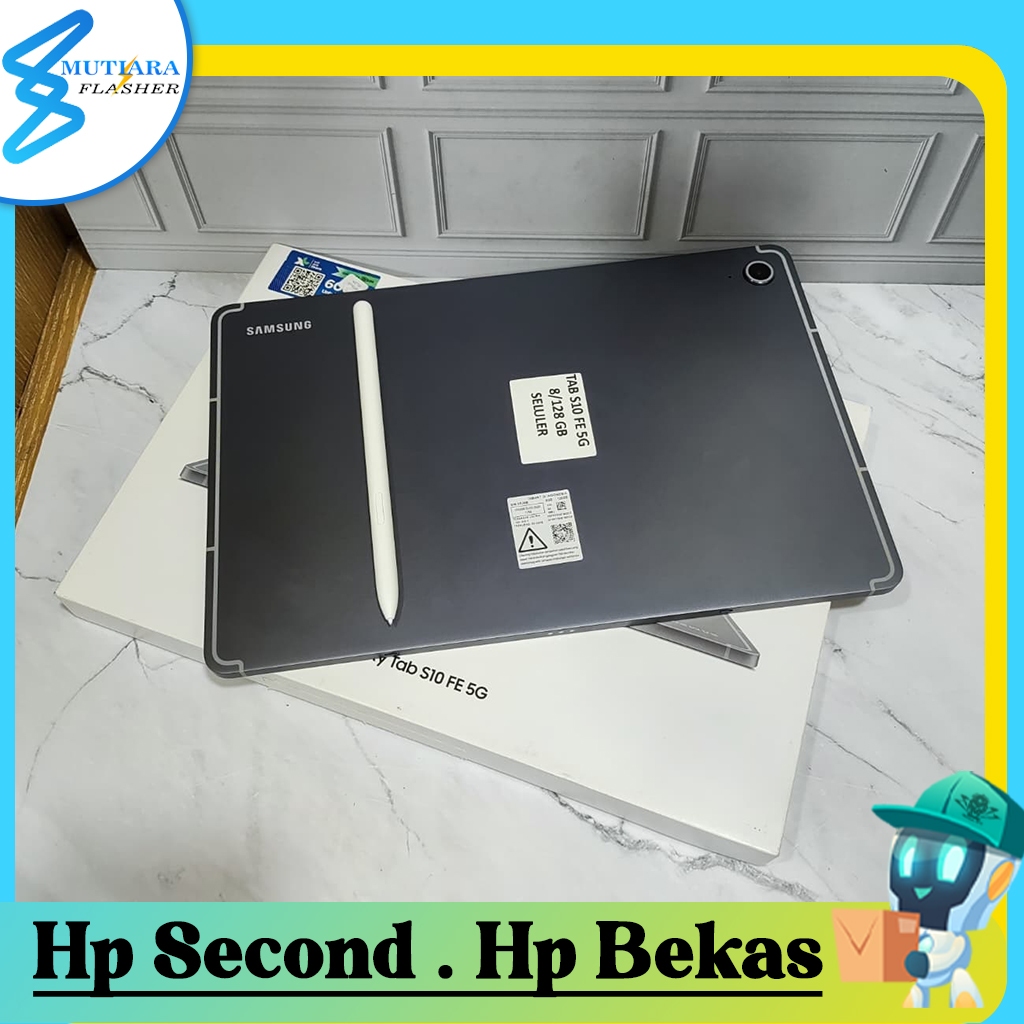 Samsung Tab S10 FE 5G Ram 8 Rom 128GB Second Original