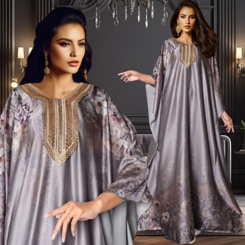 Bundayarti - Kaftan modern terbaru Armani silk motif cantik kombinasi renda