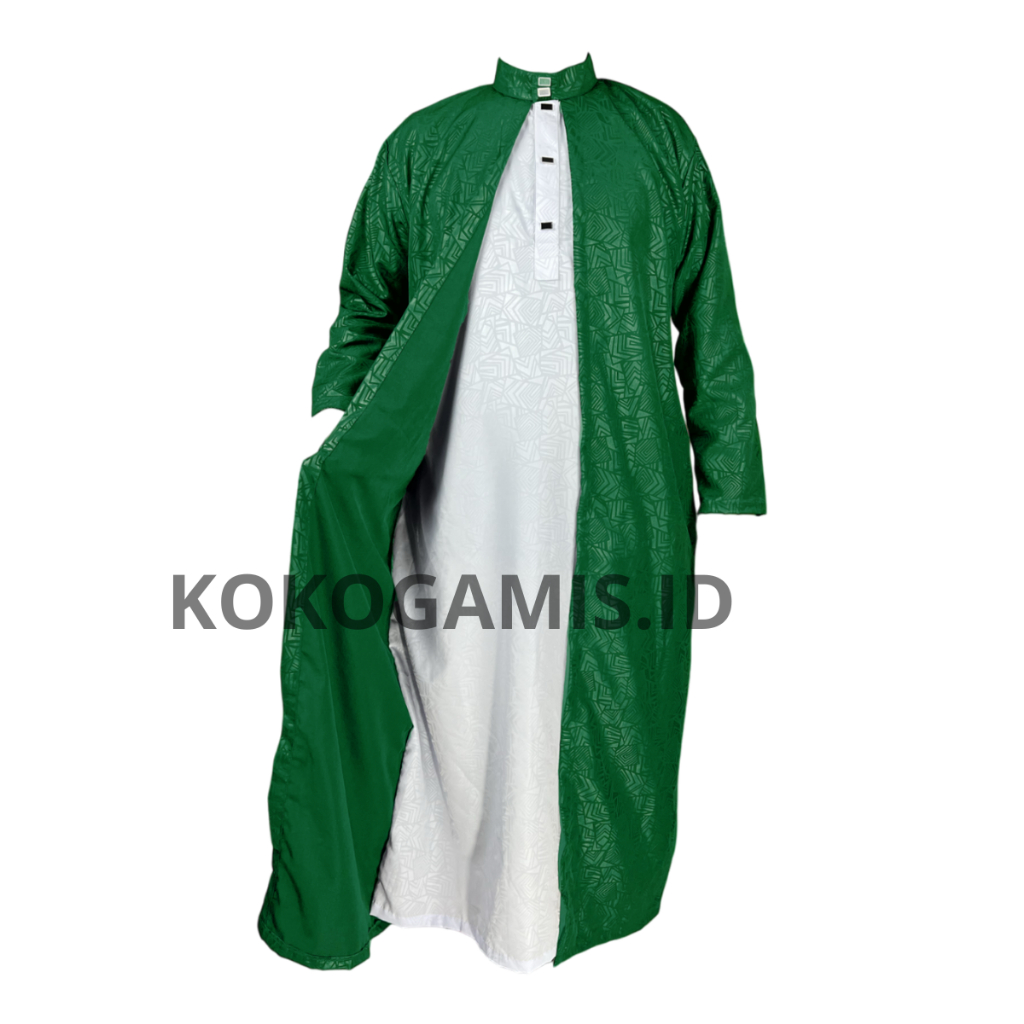 TERLARIS Jubah luaran Jubah Pria Dewasa  jubah yaman habaib  jubah luaran muslim terbuka KOKOGAMIS.I