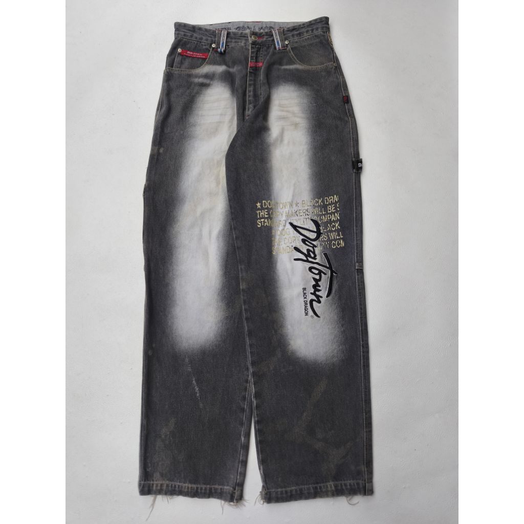 Y2K BAGGY DOGTOWN BLACK DRAGON CARPENTER WASH NOT JNCO EVISU SOHK SOUTHPOLE PELLE PELLE KARL KANI RO