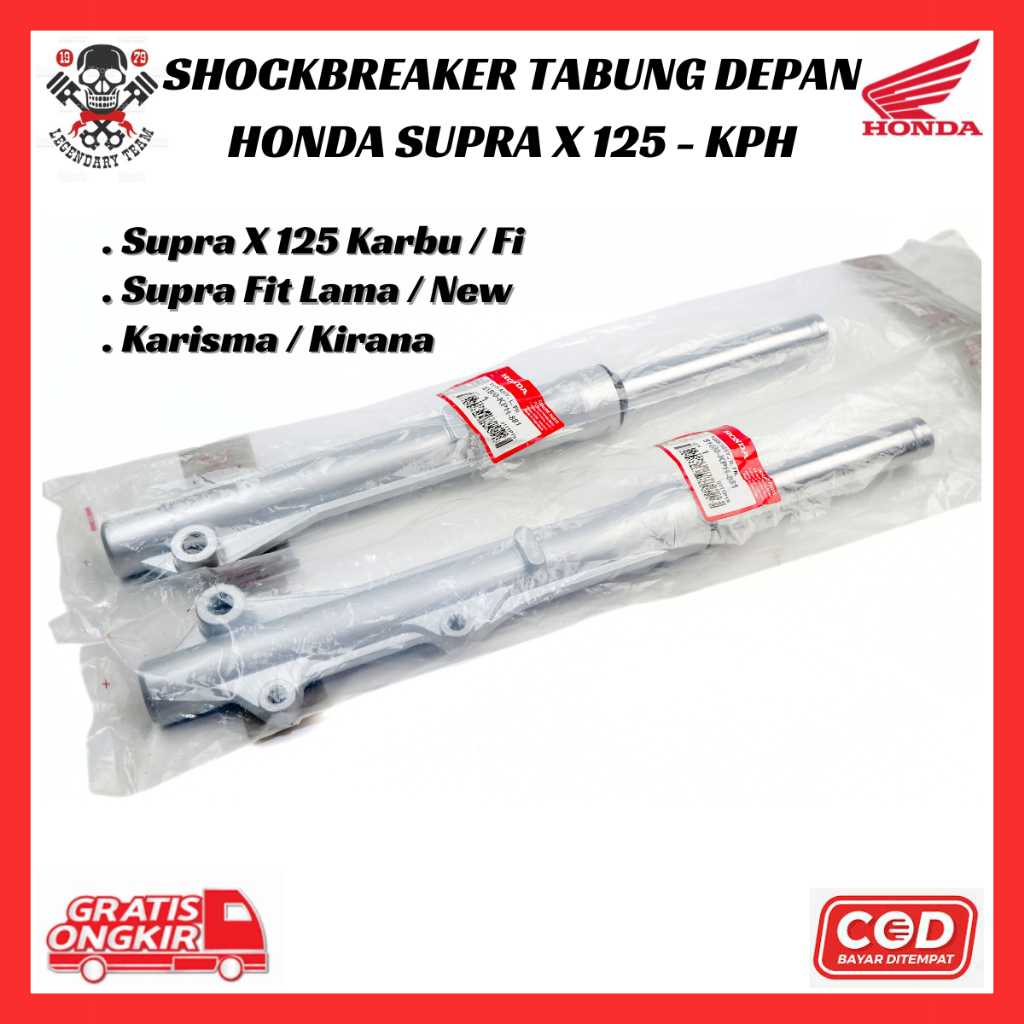 Shockbreaker Tabung Depan Honda Supra X 125 - Supra Fit - Karisma - Kirana - Revo 100 Lama Ori KPH