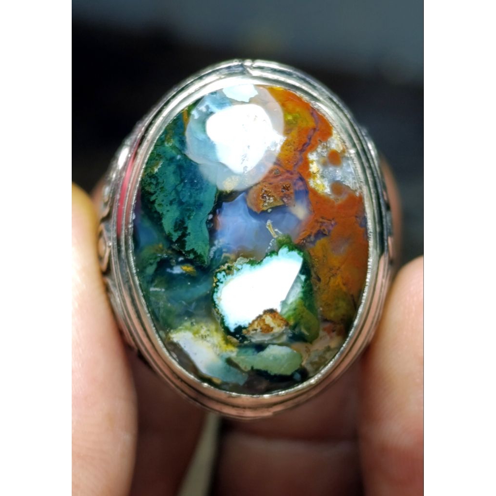 batu akik pancawarna klawing motif kembang lain phyrus garut dan bacan