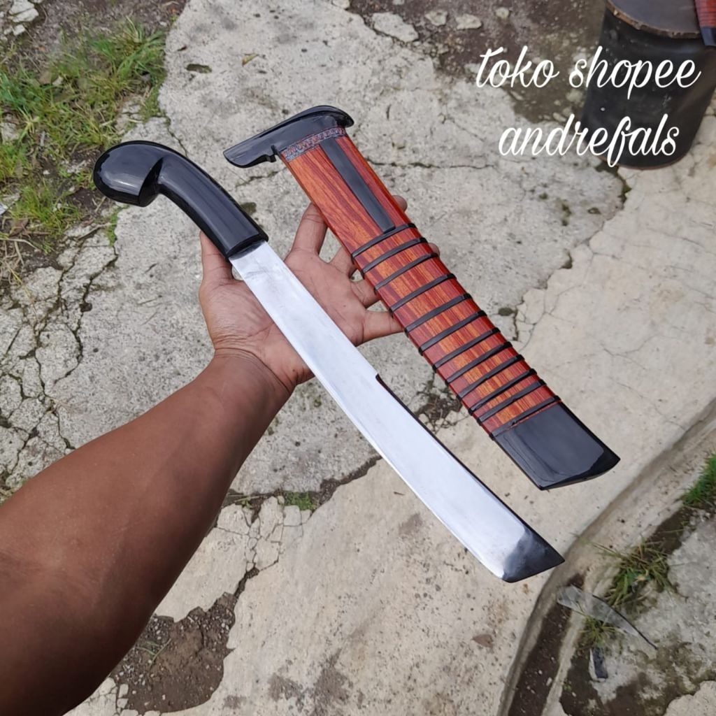 golok berkebun PREMIUM GAGANG TANDUK KERBAU ASLI