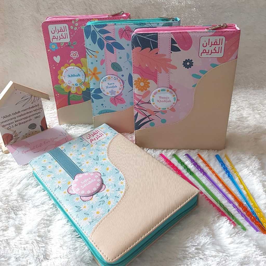 Quran Resleting Free Custom Nama Tajwid Blok Warna Terjemahan Latin Hadiah Kado Ukuran Besar Kecil