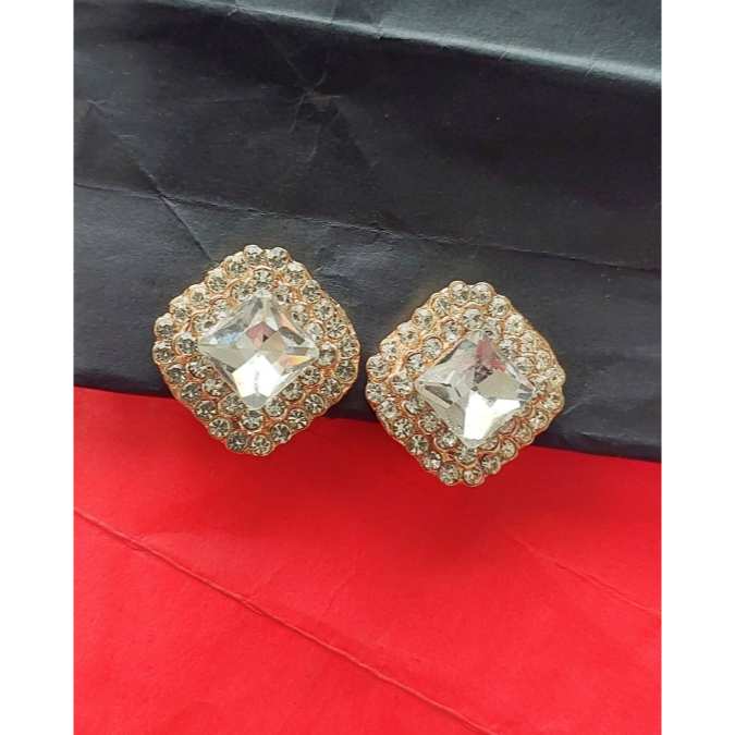 Anting Klip Giwang Jepit Tanpa Tindik Aksesoris Hijab Jilbab Kerudung Wanita Korea Style