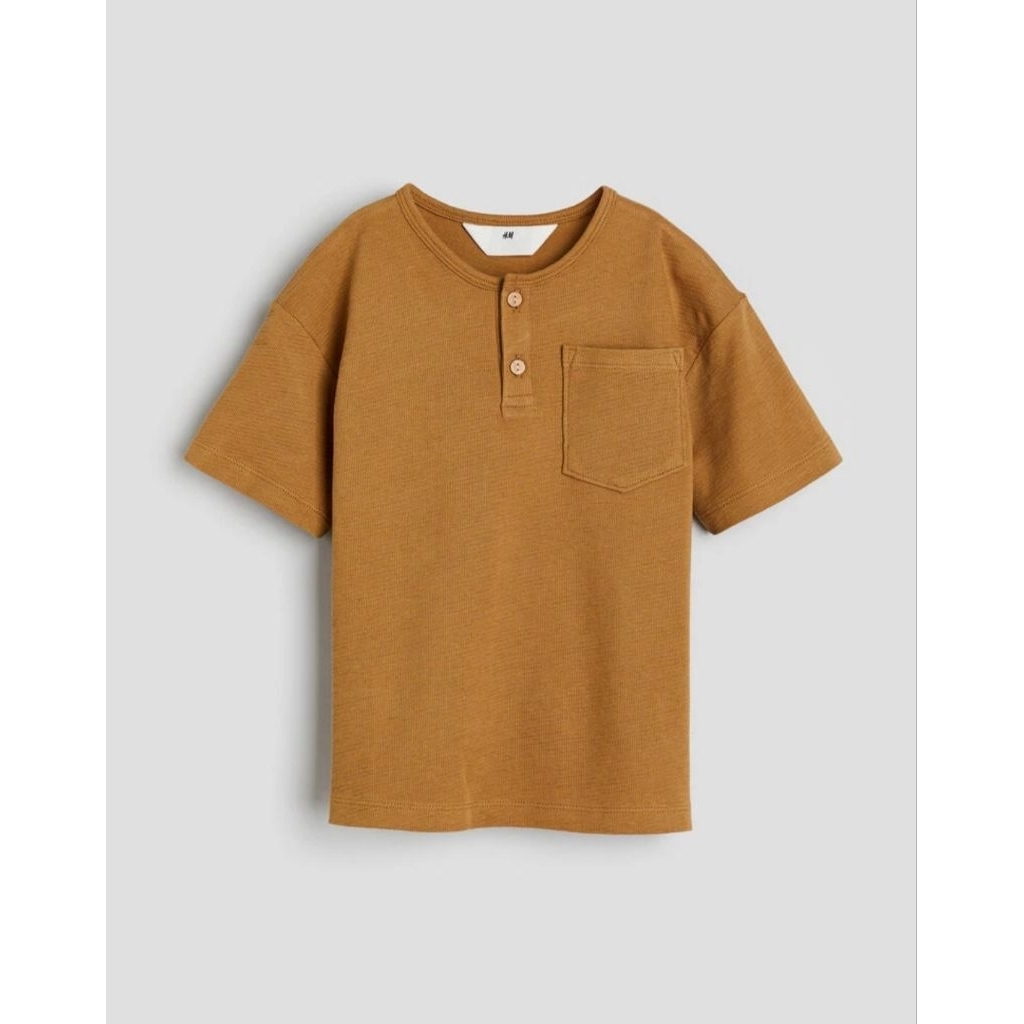 H&M Original Cotton Henley T-SHIRT