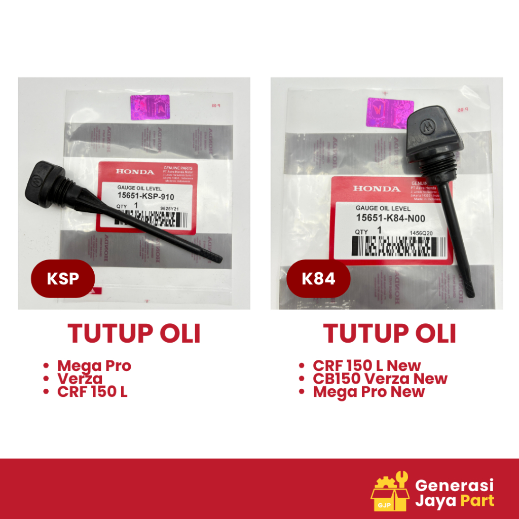 Tutup Oli Mesin Honda Mega Pro Verza CRF 150 L 15651-KSP-901 Tutup Oli Mesin Honda CRF 150 L New CB1
