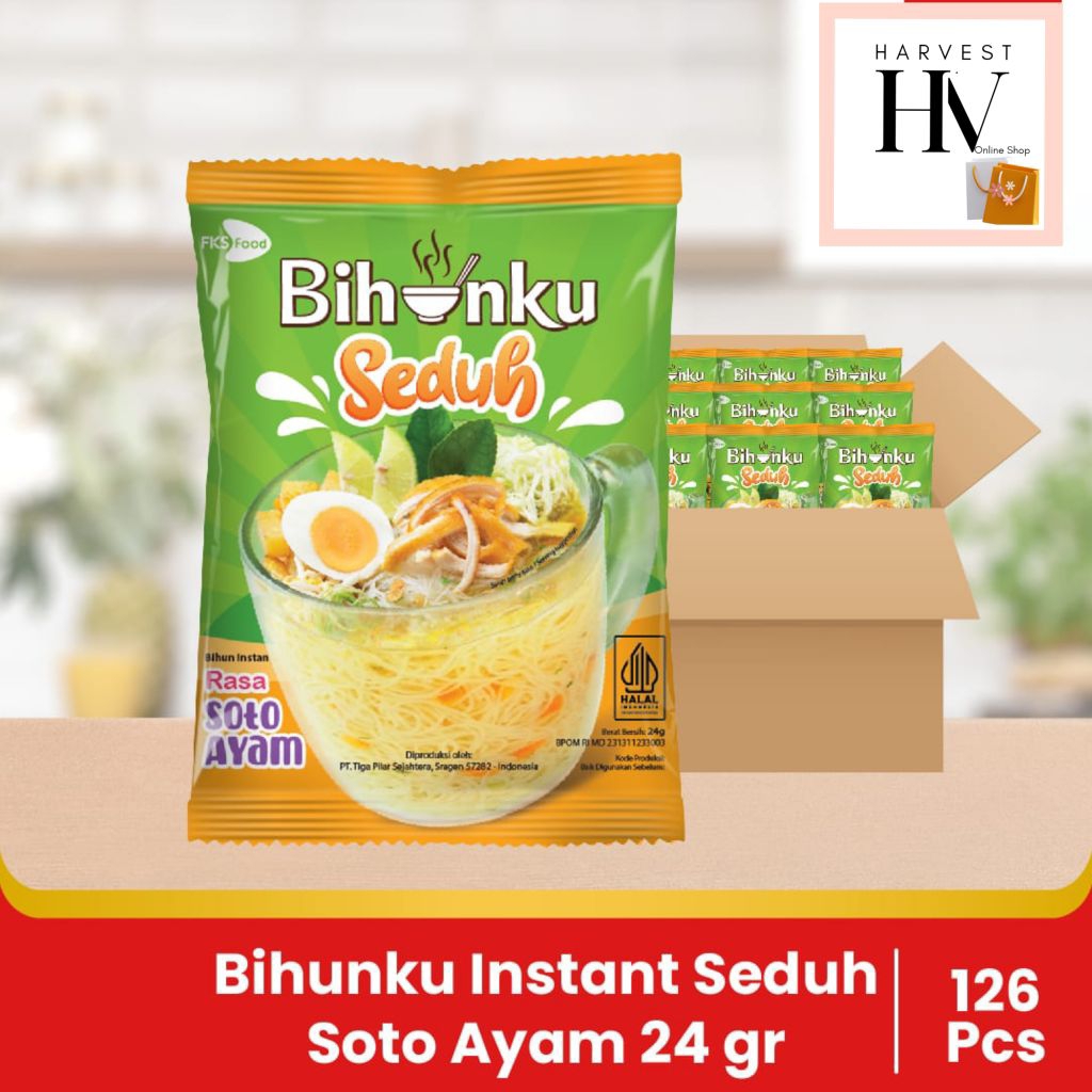 Bihunku Instant - Seduh Soto - 1 dus - 120 Pcs - 24gr