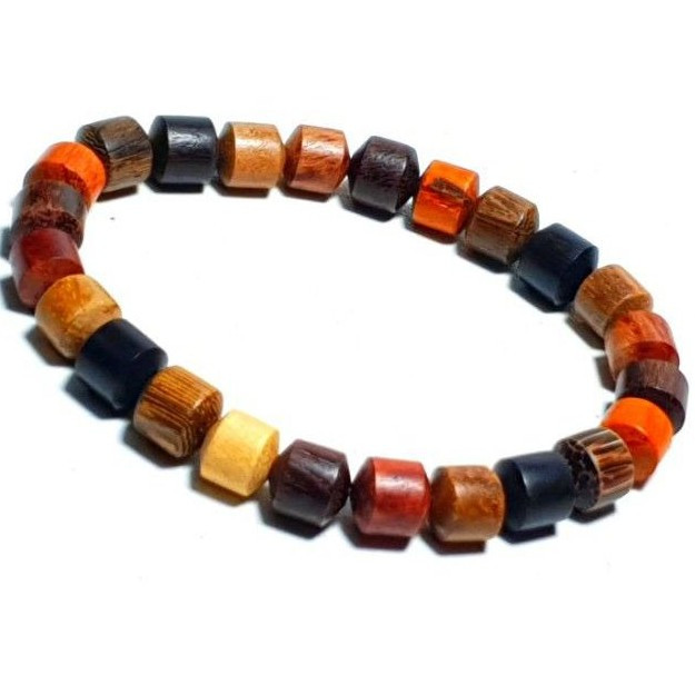 Gelang Kayu Bertuah 11 Jenis kayu Bentuk Tabung kayu Johar Stigi Nibung Liwung