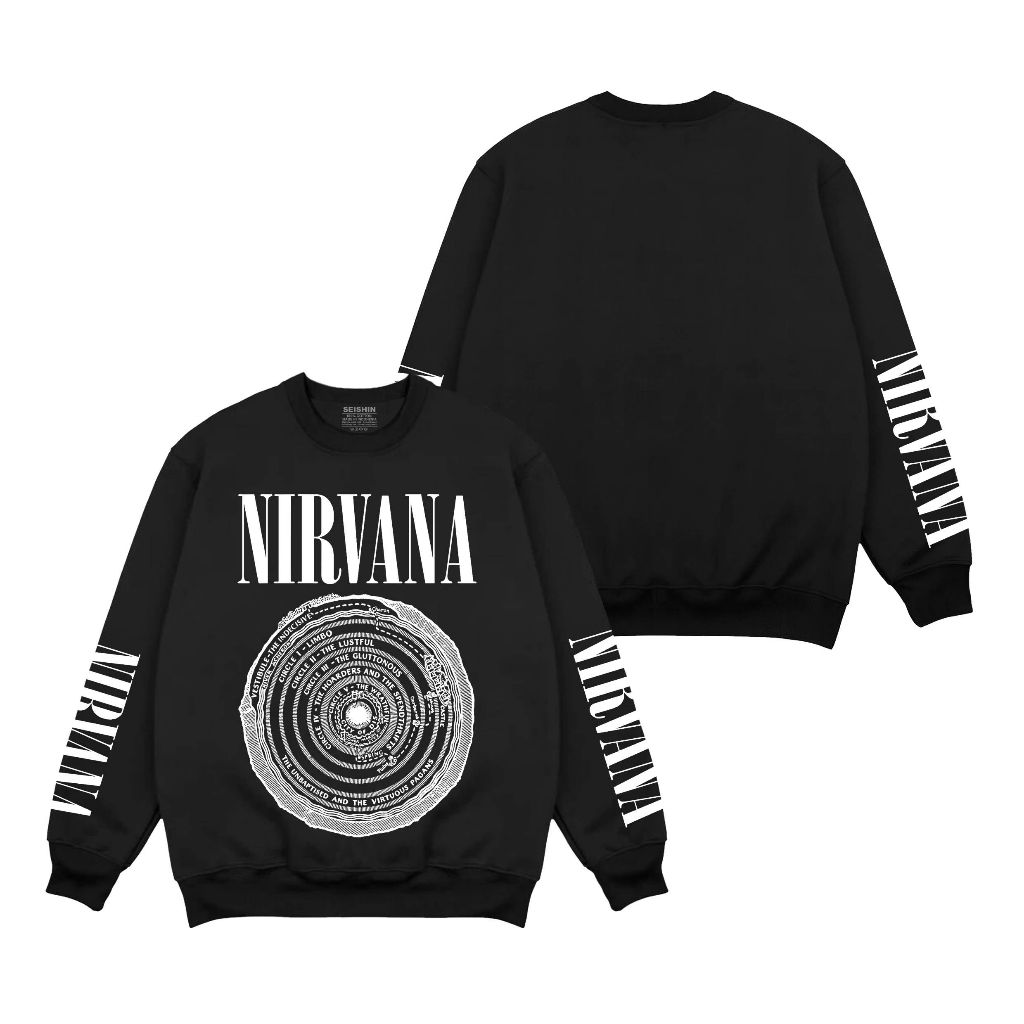 Seishin Crewneck St Nirvana cover album Circle Sweatshirt Musik vintage Unisex