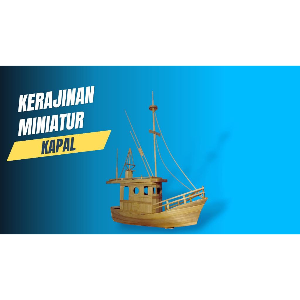 pajangan miniatur kapal