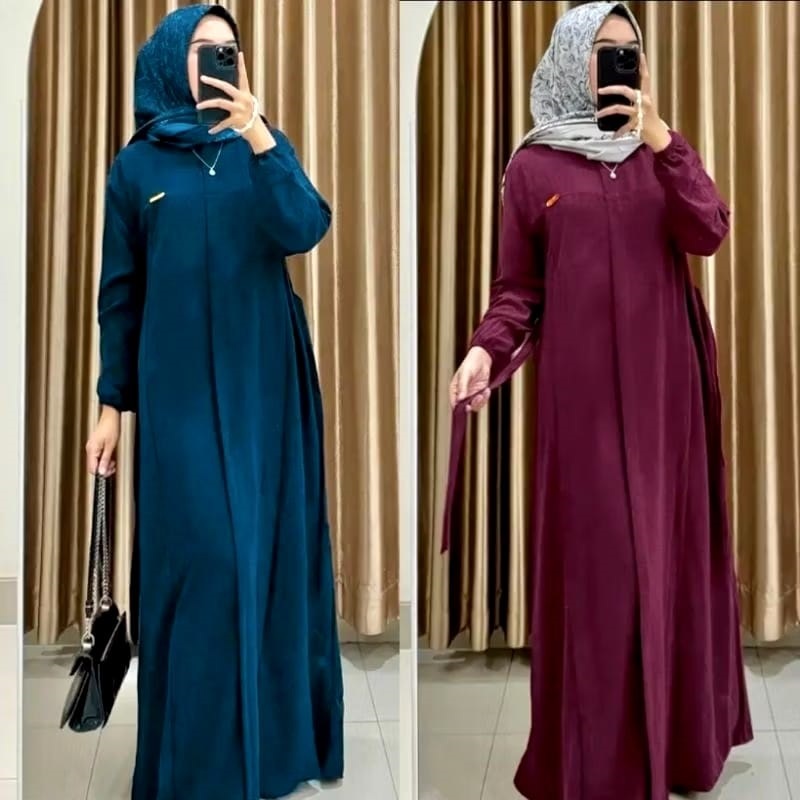 Gamjs Perempuan Pakaian Sar I Saryi Gams Gammis Simple Elegan Terbaru Sari Gsmis Muslim Bsju Gamis I
