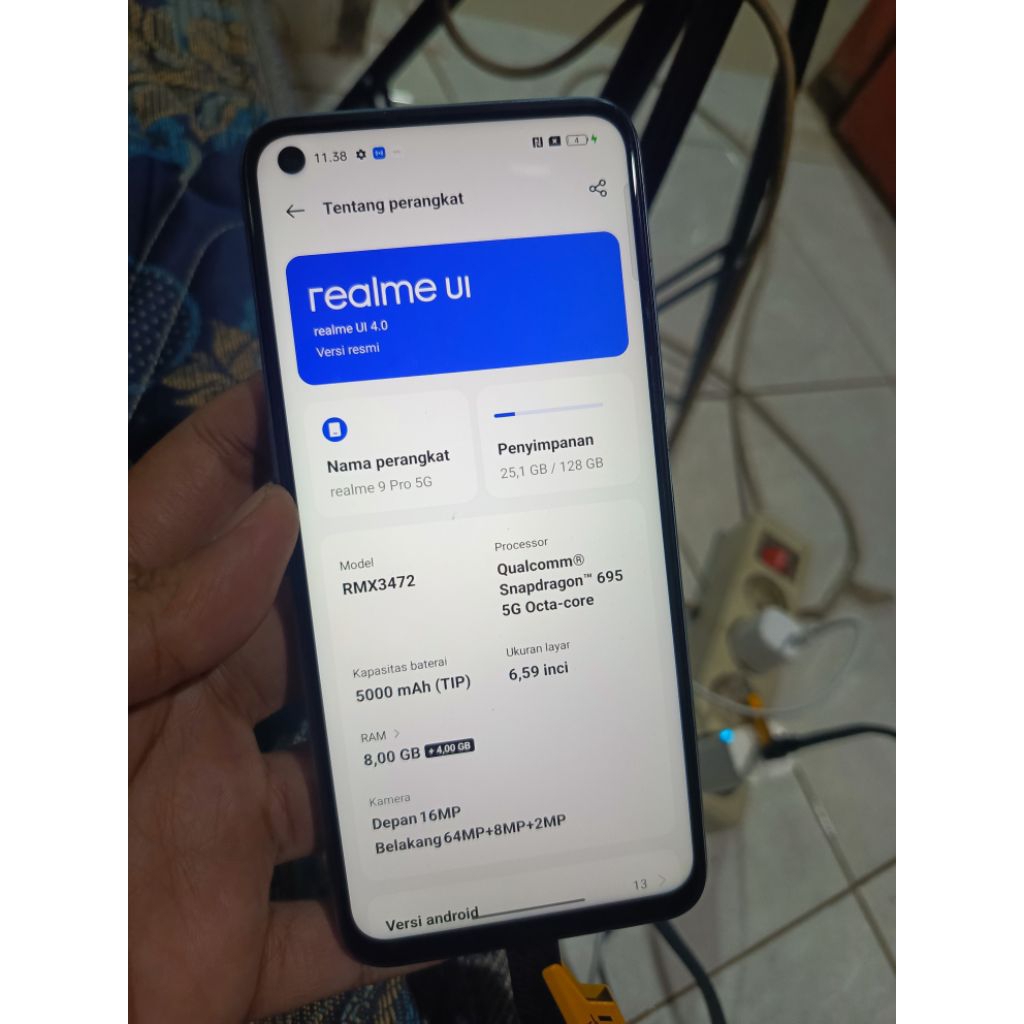 (PO) snapdragon 695 gaming realme 9 pro 5g 8 128 siap gensin